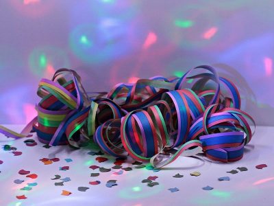 Luftschlangen im Karneval