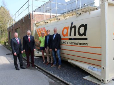 Klimaschutz durch Wärmecontainer am Olympiabad in Ennigerloh