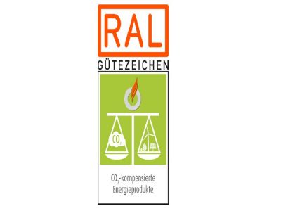 RAL Gütezeichen CO2-kompensierte Energieprodukte