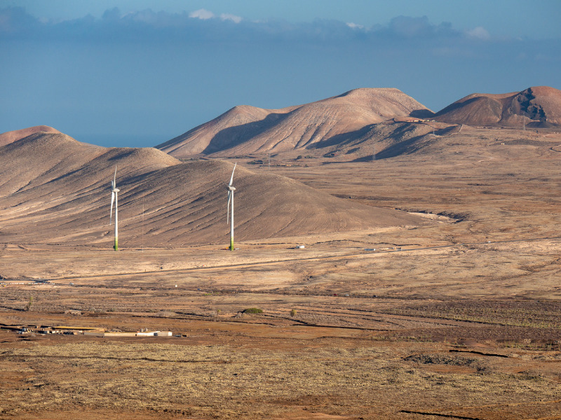 Erneuerbare Energien - Windkraftanlagen auf den Kanaraen