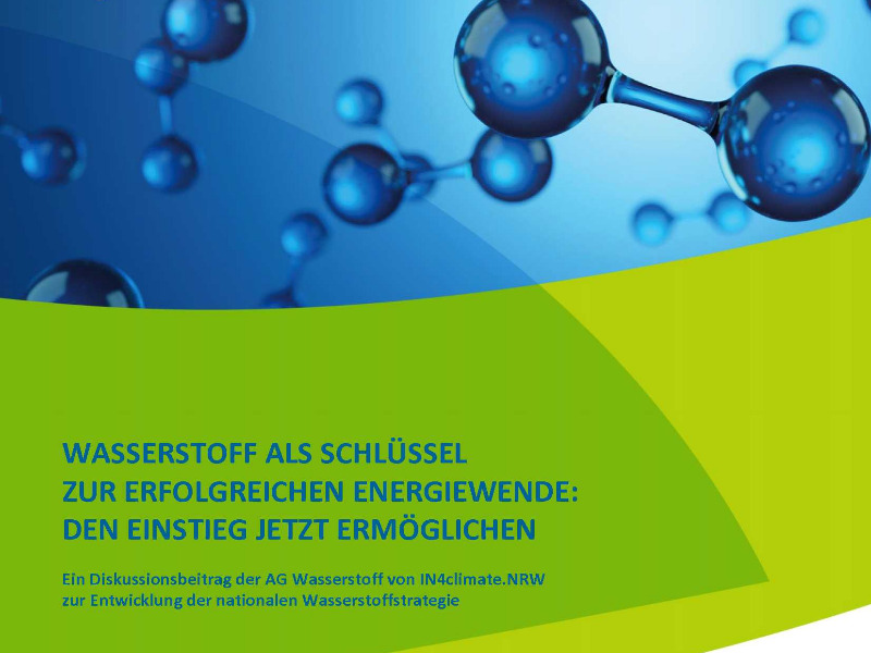 Diskussionspapier der Initiative IN4climate.NRW - Wasserstoff