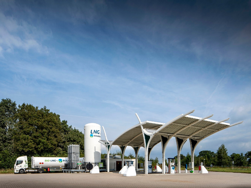 Flüssigerdgas (LNG)-Tankstelle von Rolande
