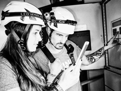 Windpunx bnei der Arbeit Messstellenbetrieb