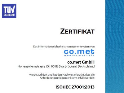 co.met erfolgreich re-zertifiziert
