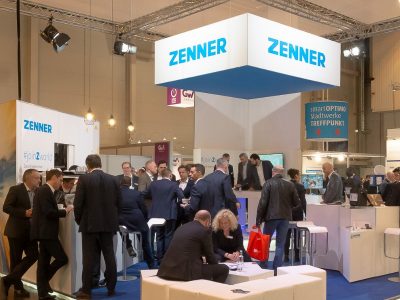 Messestand vov Zenner, Spezialist für IoT-Lösungen