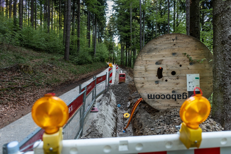 Glasfaserausbau