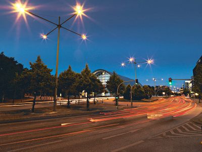 Die lichtabhängige Schaltung der öffentlichen Straßenbeleuchtung mit dem EFR-System erfüllt die Anforderungen an die Sicherheit und ermöglicht einen energieeffizienten Betrieb.