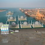 Produktion der 30m-Kugeln für einen StEnSea-Park.