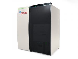 Picea von der Seite und geschlossen.