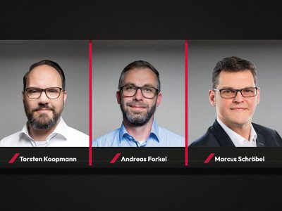 Neue Leiter bei KISTERS (von links): Torsten Koopmann, Andreas Forkel und Marcus Schröbel.