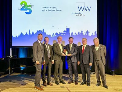 Freuen sich über die Auszeichnung als TOP-Lokalversorger Innvoation: Die Stadtwerke Waldkirch.