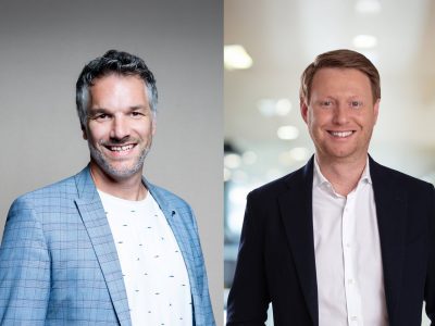 Dr. Markus Probst (links), Leiter Geschäftsbereich Energie bei KISTERS, und Julian Stenzel, zuständig für die Geschäftsfeldentwicklung der TREMONDi freuen sich auf die Zusammenarbeit bei der GWA-Software