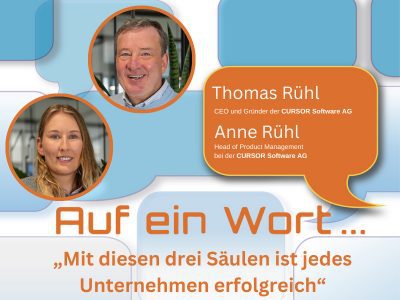 Thomas Rühl, Gründer und CEO, sowie Anne Rühl, aktuell Head of Product Management beim CRM-Spezialist CURSOR im energie.blog-Interview. Beide übernehmen die Leitung der Stiftung