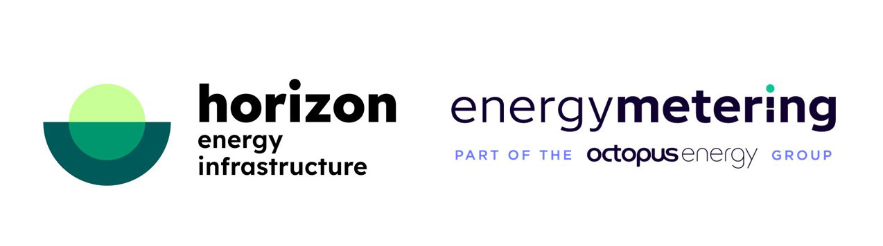 Die beiden Logos von HED und Energy Metering