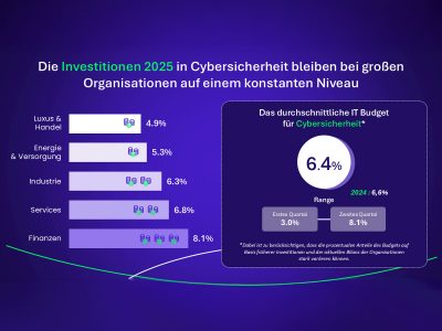 Der Anteil der IT-Budgets, der in Cybersicherheit fließt, liegt im Energiesektor bei lediglich 5,3 Prozent – der zweitniedrigste Wert der untersuchten Branchen.