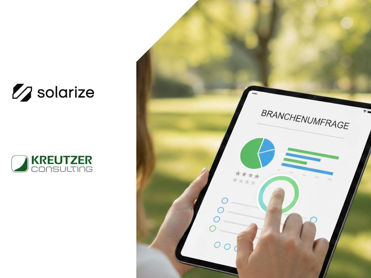 Die Branchenumfrage zur Abrechnung komplexer B2B-Energieprodukte von Solarize Energy Solutions und Kreutzer Consulting läuft noch bis zum 15. Dezember.