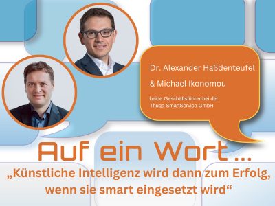 „Wir sehen bei den Herausforderungen für Stadtwerke und Netzbetreiber zwei wesentliche Handlungsstränge. Erstens, beim Menschen und zweitens, bei der Technologie“, sagen die beiden Geschäftsführer Dr. Alexander Haßdenteufel und Michael Ikonomou.