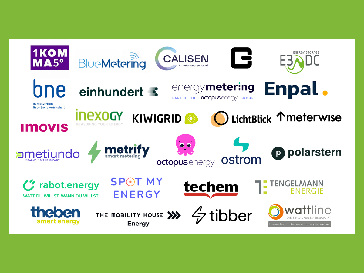 CEOs von Enpal, Techem, LichtBlick, Octopus Energy & Inexogy warnen vor Re-Monopolisierung im Messwesen; über 20 weitere schließen sich an.