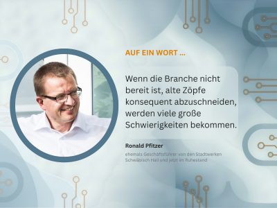 Ronald Pfitzer prägte über drei Jahrzehnte die Geschicke der Stadtwerke Schwäbisch Hall. Für den energie.blog blickt er nochmals auf seine beruflichen Stationen zurück.