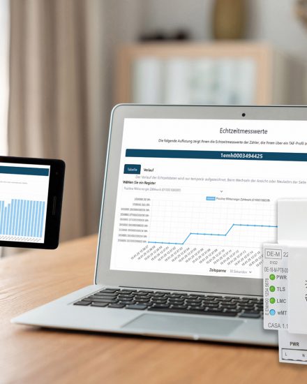 Highlight am Messestand von EMH metering ist die Präsentation eines neuen Webportals für Letztverbraucher.