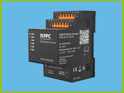 Der EEBUS Relais Converter übersetzt digitale EEBUS-Steuerungssignale aus dem SMGWplus in analoge Relaisschaltungen.