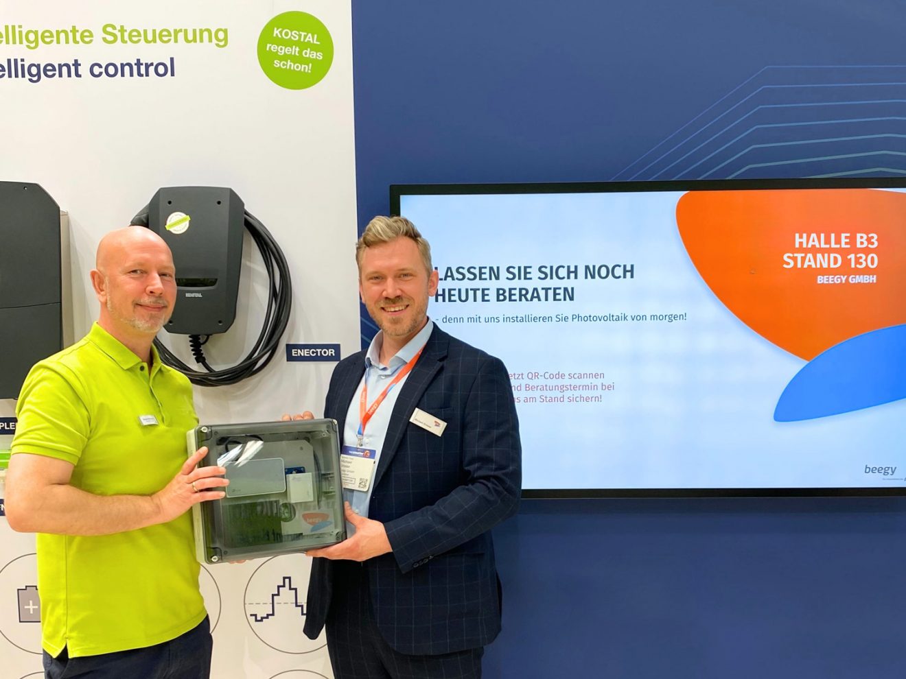 beegy und KOSTAL präsentieren sich auf der Intersolar Europe 2026 – 23. bis 25. Juni 2026, Messe München – Halle B3, Stand B3.130