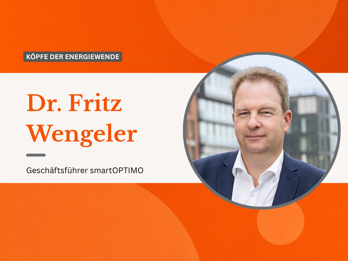 Dr. Fritz Wengeler steht seit der Gründung an der Spitze von smartOPTIMO und hat den Smart-Metering-Dienstleister vom Ein-Mann-Unternehmen zum Mittelständler entwickelt.