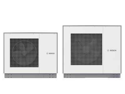 Bosch Home Comfort sein Wärmepumpen-Portfolio um eine speziell für den Mehrfamilienhaus-Bestand und den Gewerbebereich entwickelte Lösung
