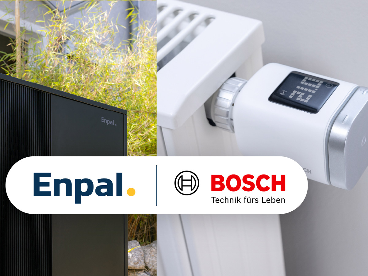 Smarte Thermostate von Bosch ergänzen Enpals vernetztes Energie-Ökosystem aus Solaranlage, Speicher, Wärmepumpe und Wallbox um einen weiteren zentralen Baustein.